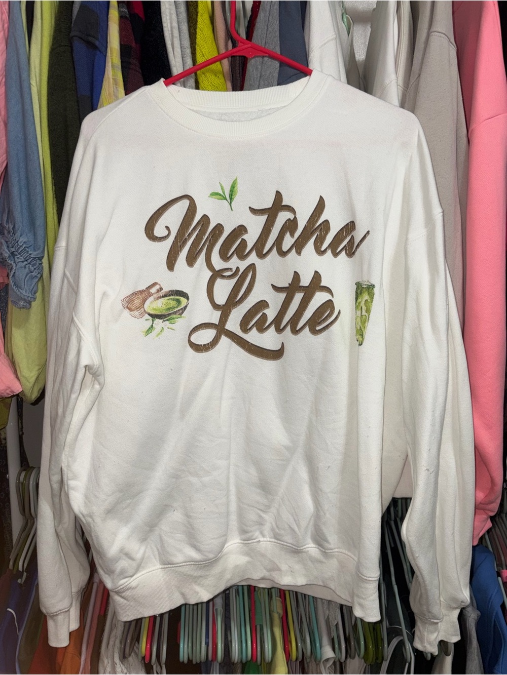 Matcha Latte Graphic Sweatshirt